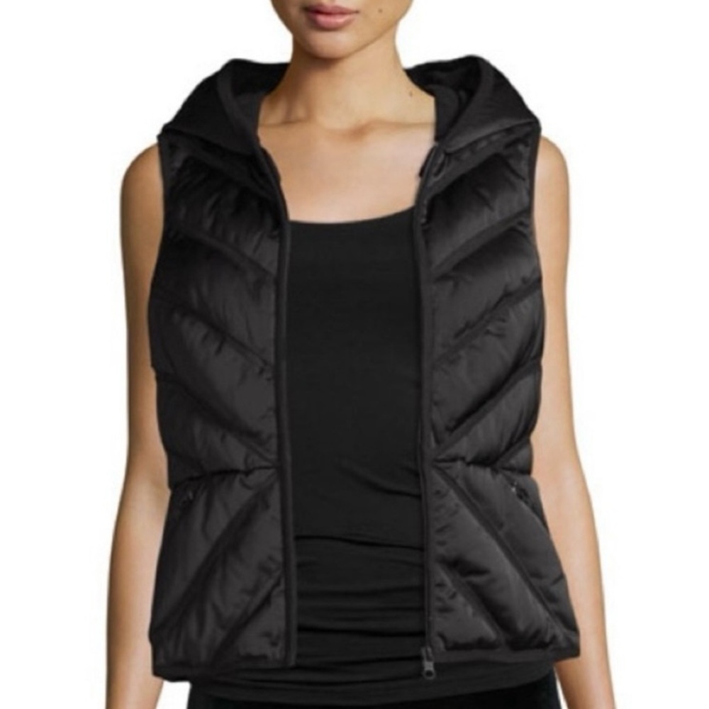 Blanc Noir - Mesh Insert Puffer Vest - Black - Size Small - Great Shape - Picture 5 of 17